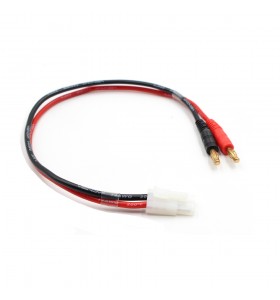 banana to tamiya14AWG Length 30cm rubber red black round cable